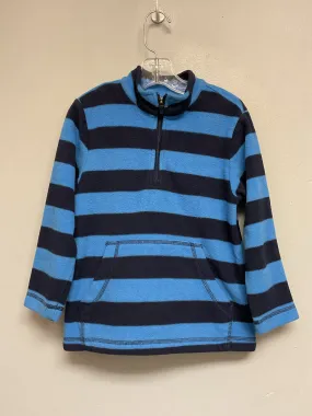 Hanna Andersson Size 5 Navy & Blue Stripe Fleece Boys Sweaters & Vests