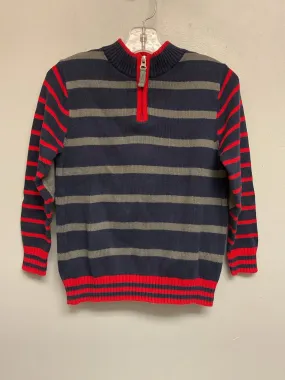 Hanna Andersson Size 5 Navy & Red Stripe Cotton Boys Sweaters & Vests