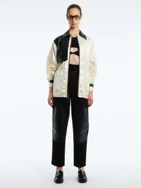 LEATHER COMBO JACKET