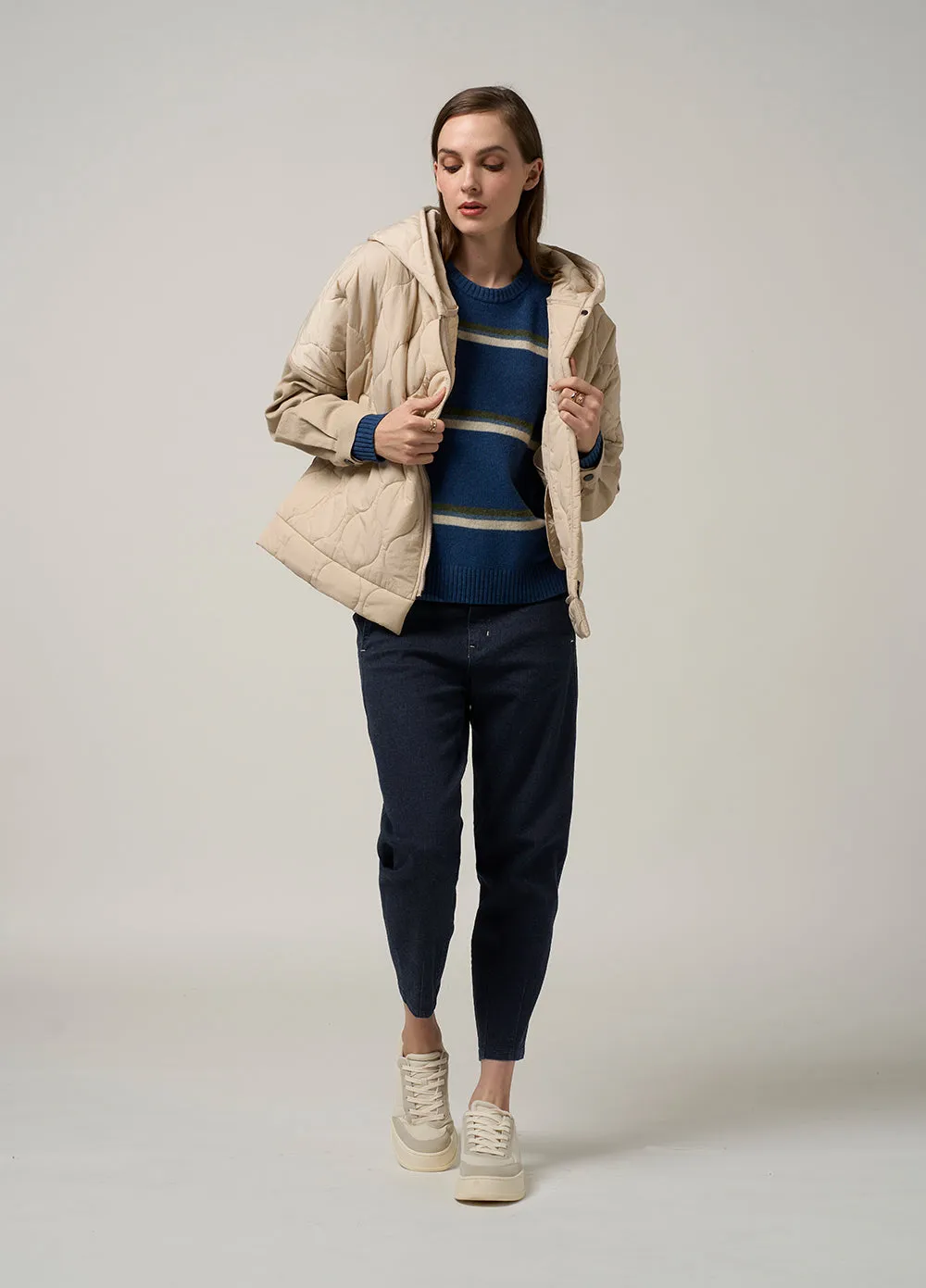 Madly Sweetly Not Quilty Jacket - Stone