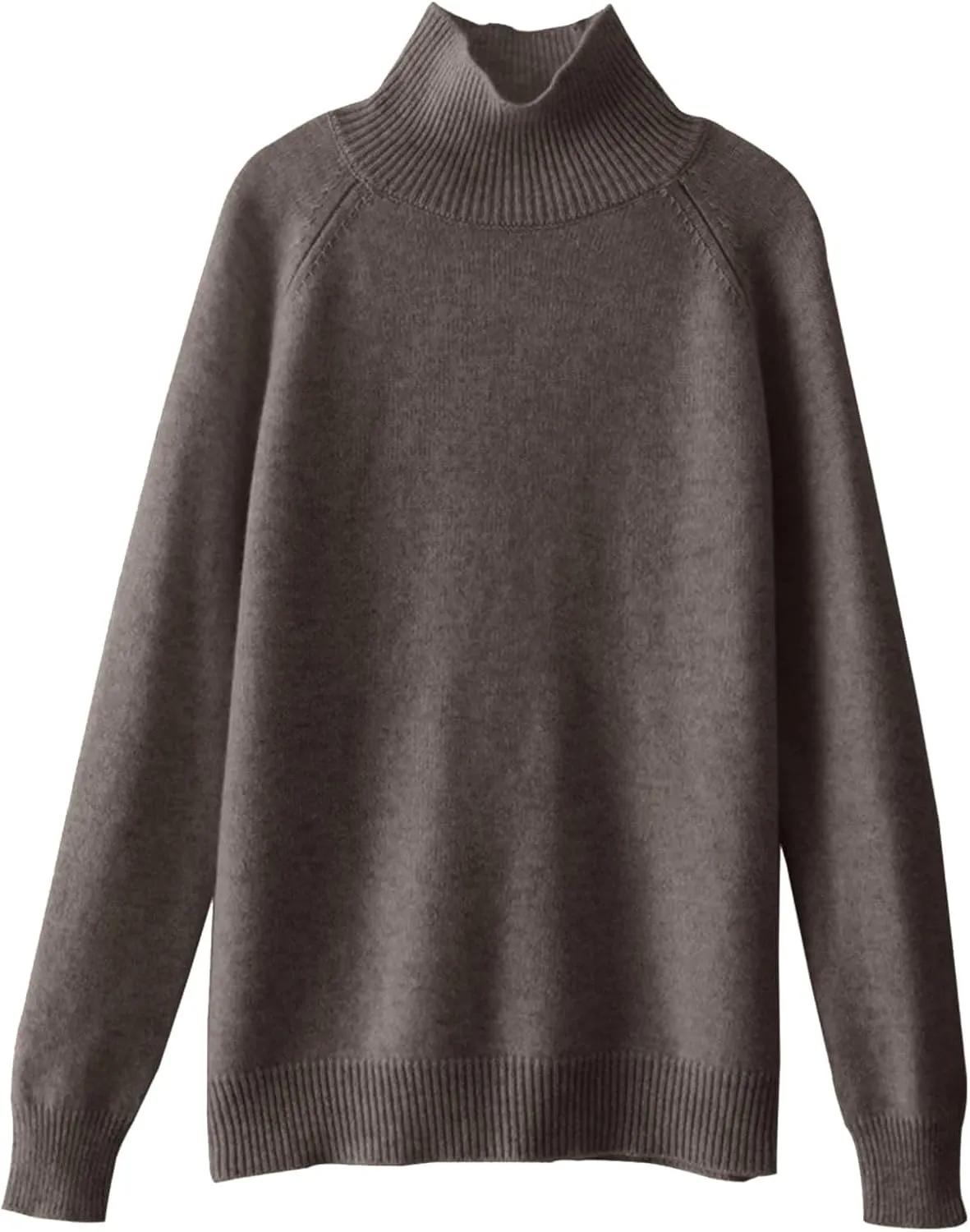 Sweaters for Women Turtleneck Long Sleeve Shirts Warm Ribbed Knit Chunky Pullover Oversized Loose Fit Tops 2024
