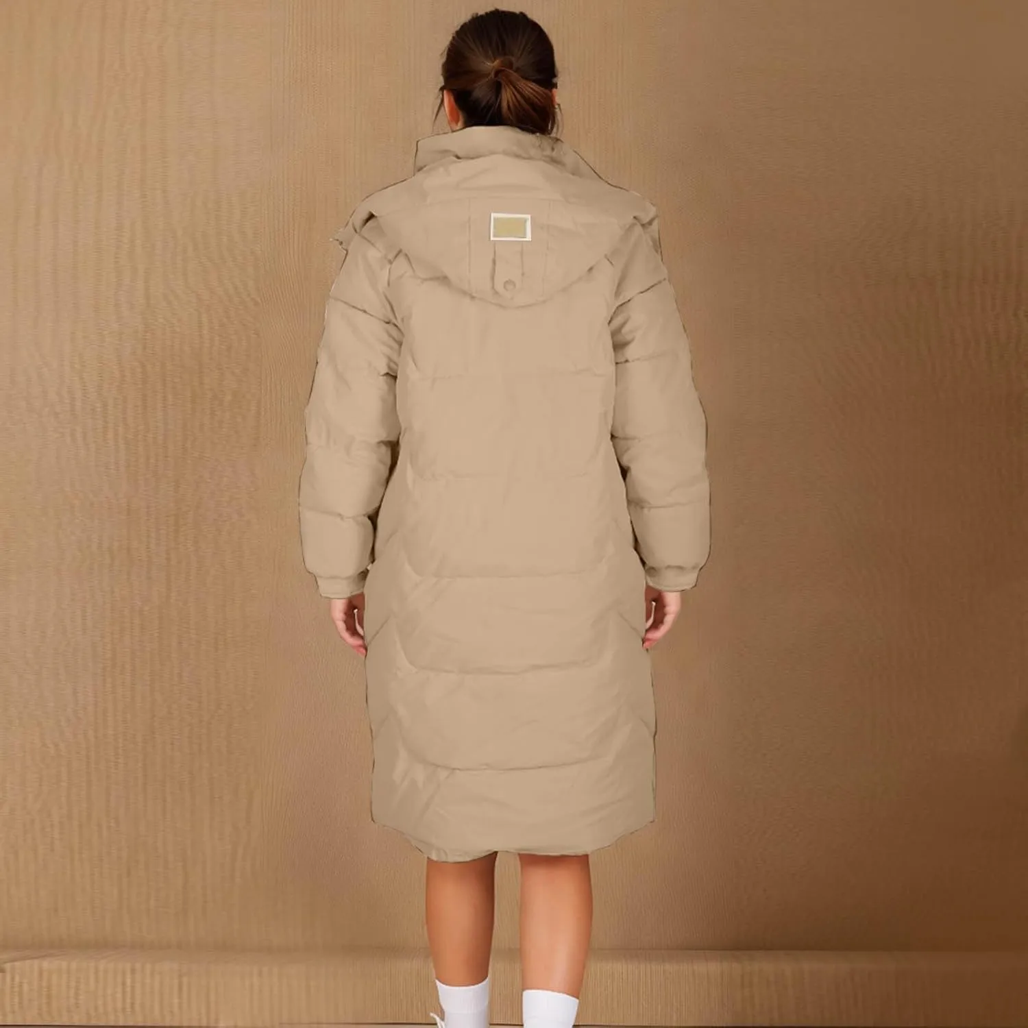 Winter Coats for Women 2024 Plus Size Winter Thickened Down Jacket Warm Hooded Long Quilted Puffer Coat Outerwear