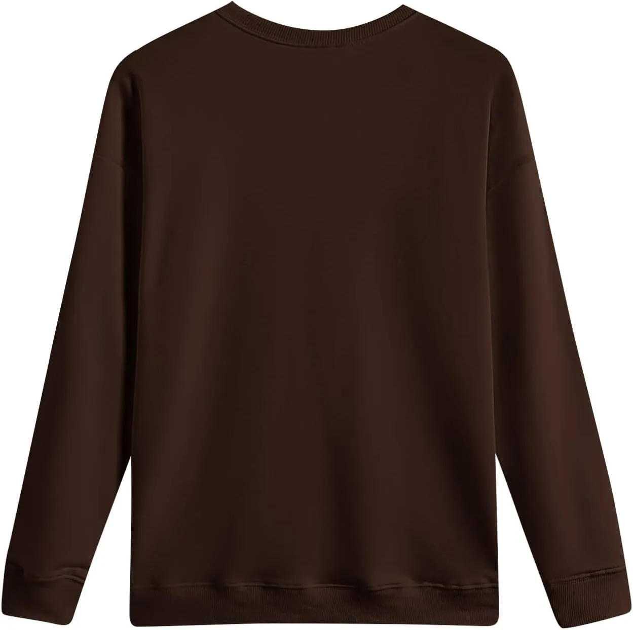 Womens Tops Oversized Solid Color Sweatshirt Casual Long Sleeve Shirts Fall Winter Crew Neck Clothes